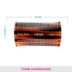 Vega Lice Hair Comb,Handmade, (India's No.1* Hair Comb Brand)For Men and Women, (HMC-37) - Image 3