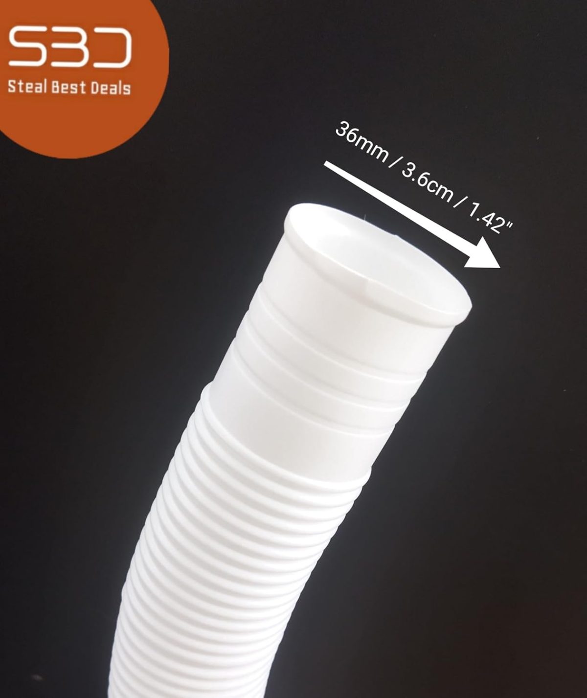 SBD Universal 1.5 Meter Top load/Semi Load Washing Machine Outlet Drain Waste Water Hose Flexible Hose Pipe (Pack Of 1) (36 mm x 1500 mm) - Image 4