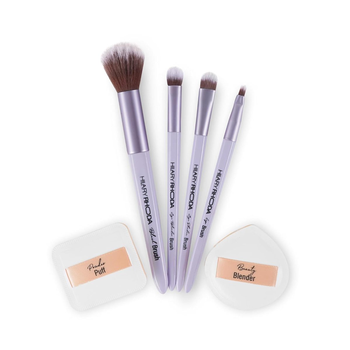 Hilary Rhoda Play n Blend Brush Set | Easy Blending For Cream, Liquid & Powder Formulation | Soft & Smart Bristles | 2 Eyeshadow Brushes | Blush & Lip Brush - Image 8