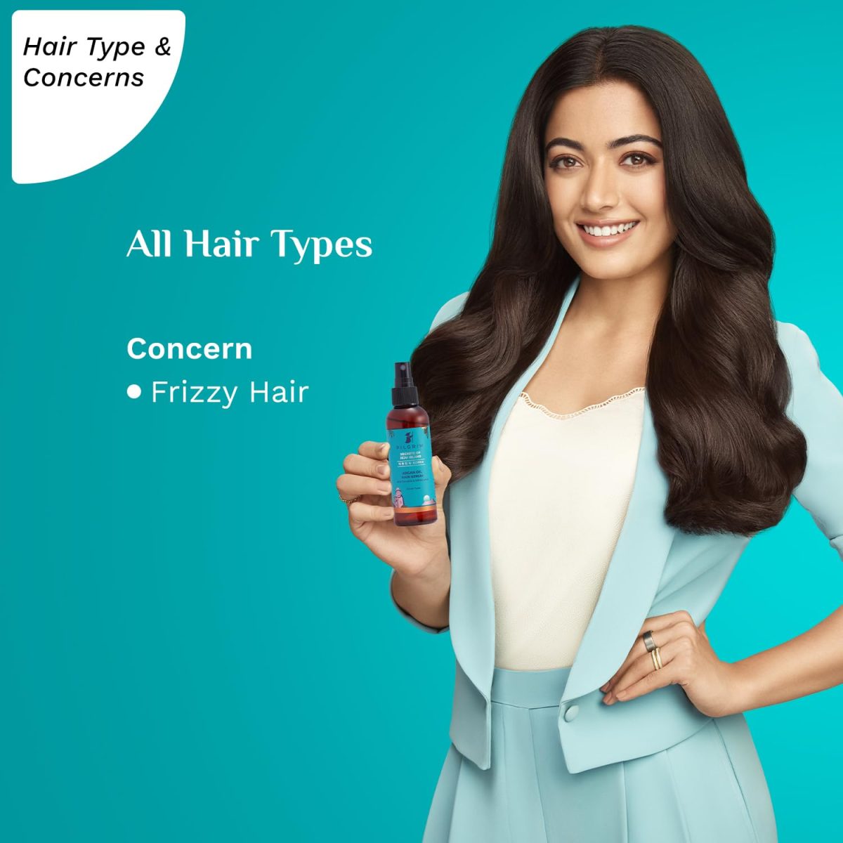Pilgrim Argan Oil Hair Serum For Dry Frizzy Hair, Hair Smoothing, Smoothing & Control Of Frizzy/Dry Hair, Instant Shine, Smoothness & Soft Hair, Anti Frizz For Unisex, 100 Ml, Pack of 1 - Image 3
