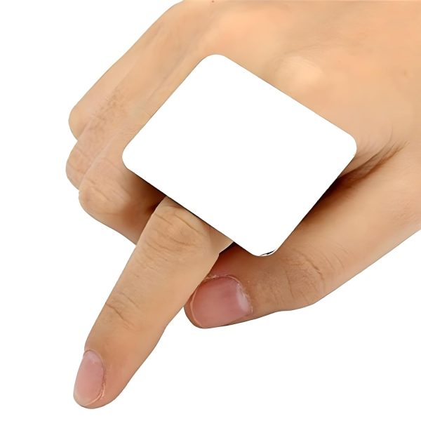 Trendy Finger Ring Makeup Mixing Palette – Reusable Stainless Steel Mixing Plate for Foundation, Eyeshadow, Nail Gel & Pigments