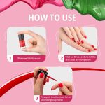 SM FASHIONQuick Dry One Stroke Color Nail Paint Combo Offer Set of 10 in Wholesale Rate 7 ml each, Gray-Dark Green-Dark Rose Pink-Reddish Orange -Dusty Pink-Nude Pink-Boysenberry-Punch Pink-Wine-Plum - Image 2