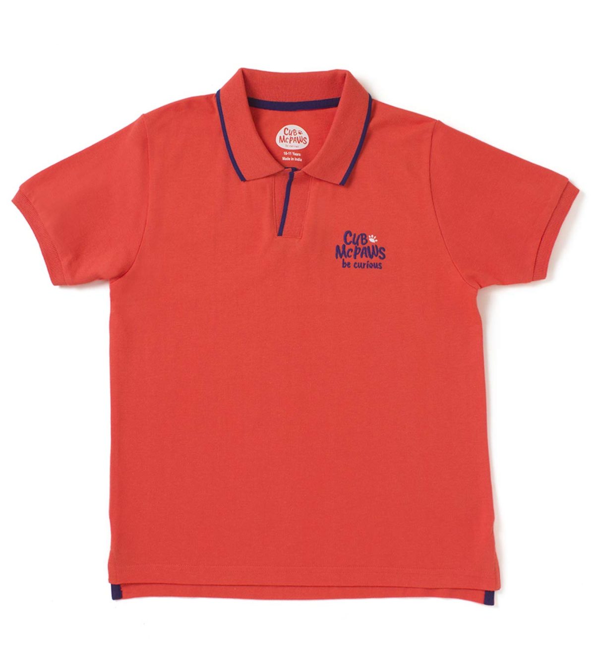 CuB McPAWS be curious Red & Blue Half Sleeves Polo Tshirt for Boys Pack of 2 - Image 2