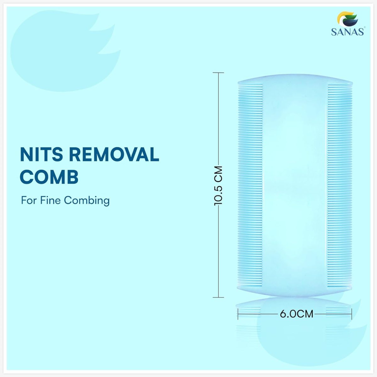 Sanas Lice And Nits Removal Comb Lice Comb 3Pcs Lice Removal Machine For Women And Kids Dandruff Remover Eggs Removing Comb For Kids Nits R 3Pcs (Multicolour) - Image 2