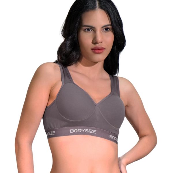 BODYSIZE Women's Everyday Wear Wire Free Padded Sports Bra SF-28 (Heavily Padded, Gym, Yoga Bra) | Everyday Wear, Sweat Absorbent, Soft Cotton Fabric for Ultimate Comfort (B Cup)