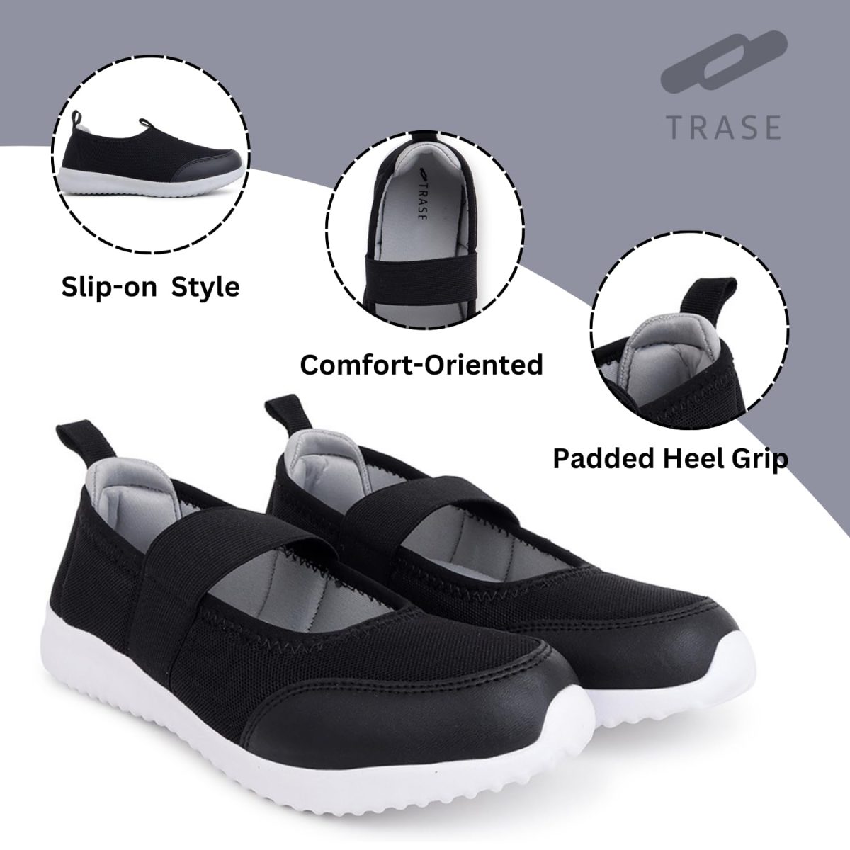 TRASE Ballet Flats for Women | Stylish Slip On Bellies with Soft Memory Foam Insole | Comfortable Footwear for Office & Casual Use - Image 2