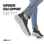 Boldfit Casual Shoes for Men Breathable Knit Slip-On Sneakers with Memory Foam Insole & EVA Sole Lightweight Walking Shoes with Sock-Like Fit & Padded Heel for All-Day Comfort - Image 5