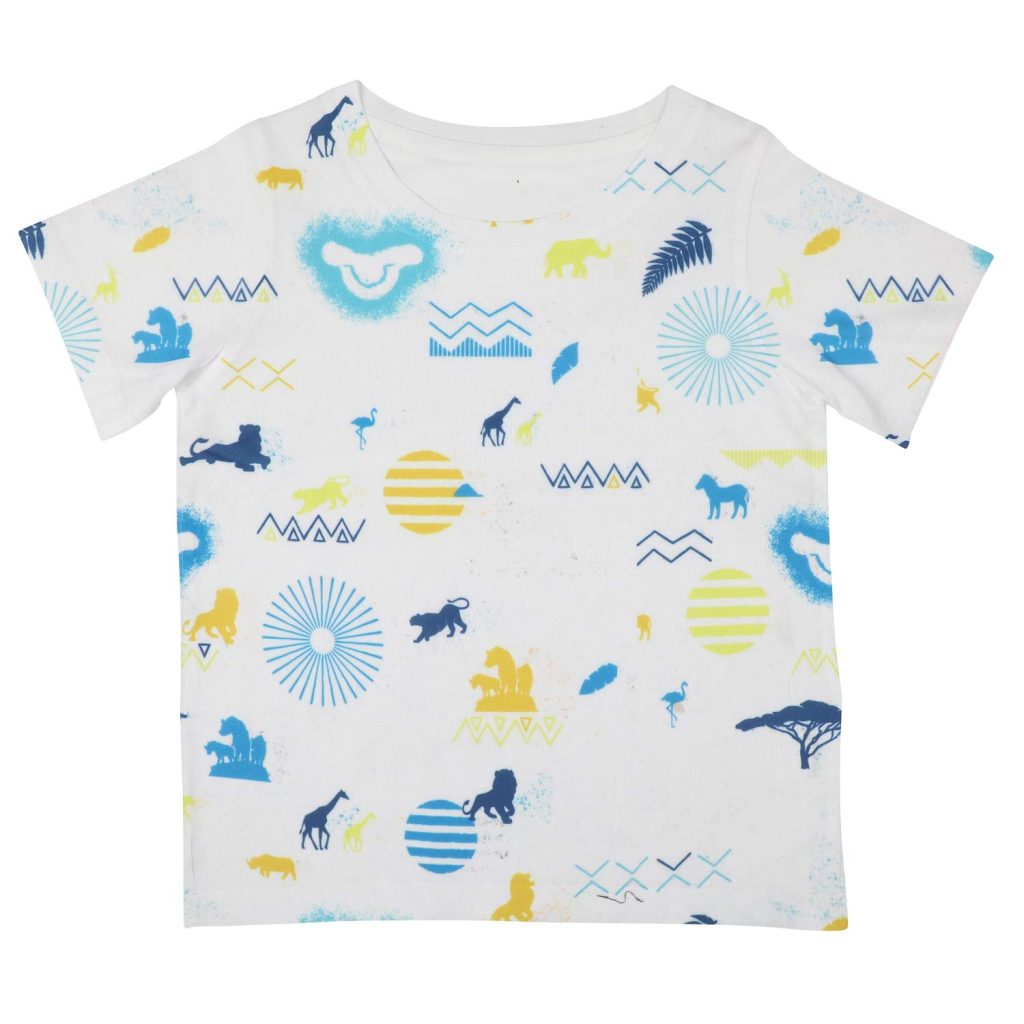 Lion King by Wear Your Mind Boy's Solid Regular Fit T-Shirt