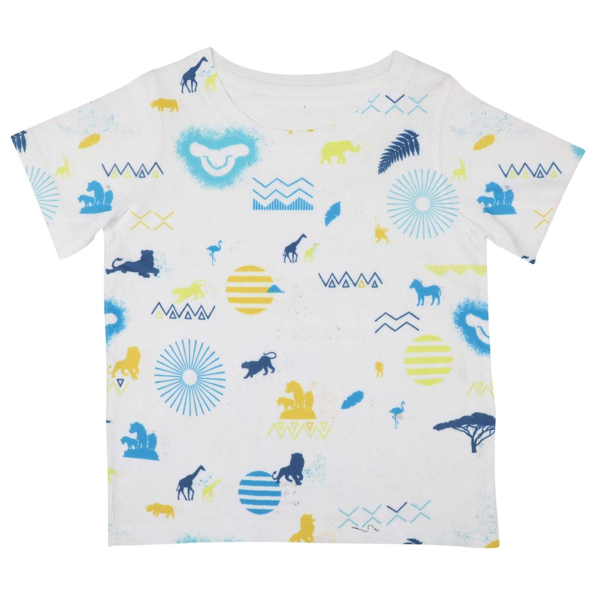 Lion King by Wear Your Mind Boy's Solid Regular Fit T-Shirt