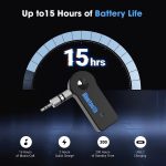 Sounce Bluetooth Receiver/Hands-Free Car Kit, Portable 3.5mm Bluetooth Aux Adapter Wireless Music Streaming for Home, Car Audio System, Headphone, Speaker (Bluetooth 4.2, A2DP, 40 FT Range) - Image 5