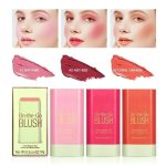 KAYI beauty Soft Creamy Blush Stick, Multi-use Makeup Blush Stick for Cheeks and Lips Tint, Waterproof Solid Moisturizer Stick, Natural Smooth Blendable Matte Finish Face Blush Makeup, Hot Red - Image 2