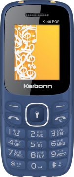 Karbonn K140 POP Dual Sim Keypad Mobile|1000mAh Battery|Upto 32GB Expanadable Memory| Wireless FM Radio (Blue)