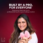 SIMPLYNAM Pro Microfibre Makeup Sponge | Seamless Blending for Foundation, Blush & Contour | Minimizes Product Absorption | Vegan & Latex-Free | Dry & Wet Use | Precision Design | Malaga Wine - Image 3