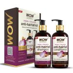 Wow Skin Science Onion Oil Shampoo & Conditioner Kit With Red Onion Seed Oil Extract, Black Seed Oil & Pro-Vitamin B5 (Shampoo + Conditioner), 600 Ml