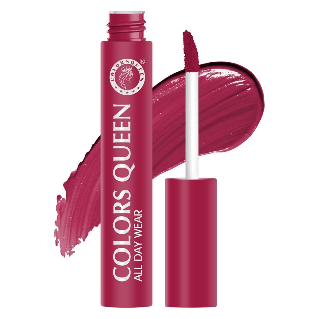 Colors Queen All Day Wear Liquid Lipstick - Taboo, 12g | Highly Pigmented, Long Lasting Matte Lipstick | Smooth One Swipe Application, Lightweight & Non Transfer Liquid Lipstick for Women