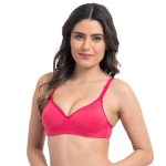 Komli Women's Cotton Polyester Lightly Padded Wire Free t Shirt Bra - Image 3