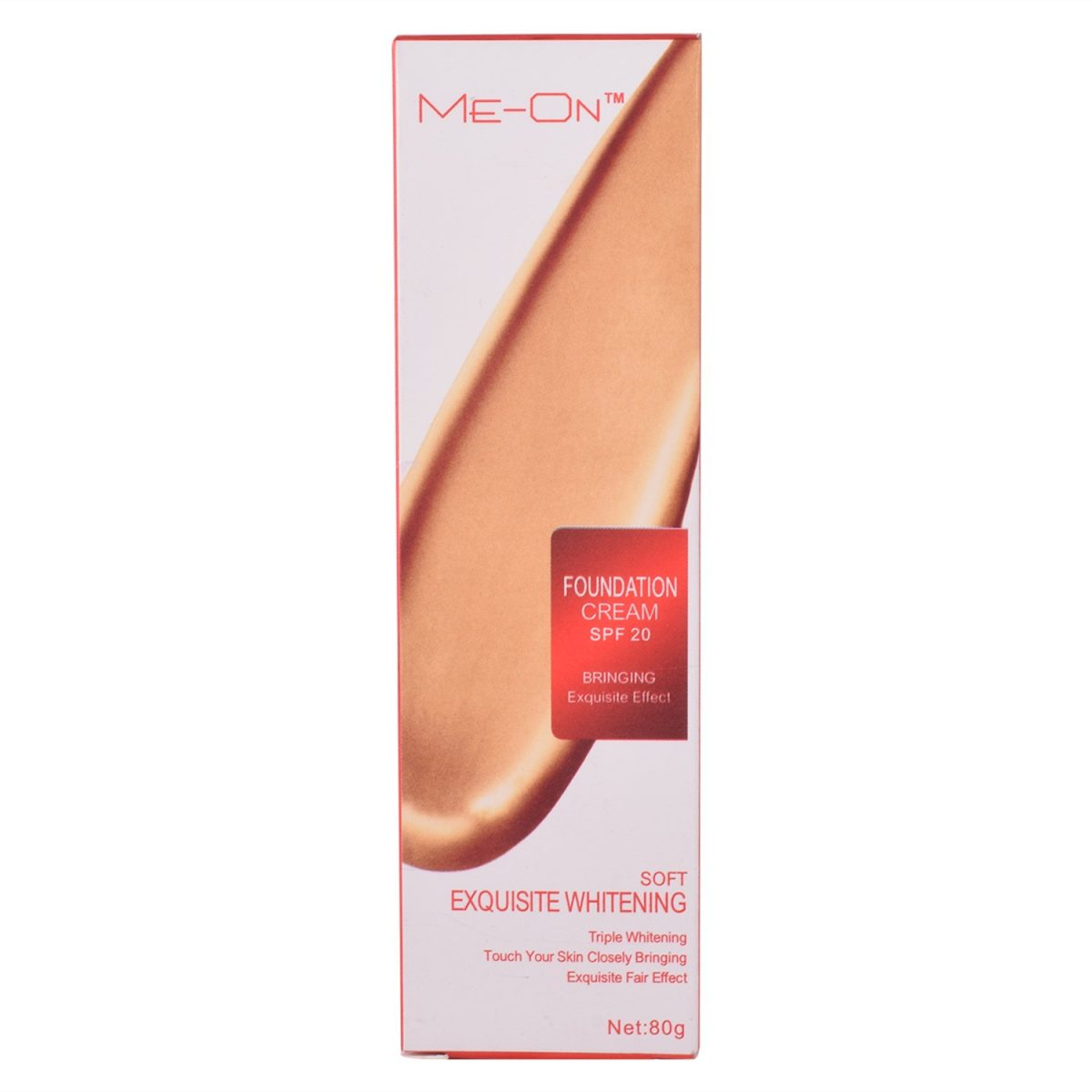 ME-ON Exquisite Whitening Cream Foundation Full Coverage For All Skin Type, Natural Finish (Shade 01 - Ivory) - Image 4