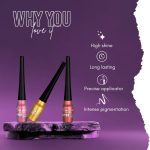 Million Colors Waterproof Liquid Eyeliner Black | Matte Finish Smudge-Proof Sweatproof Quick Dry | Long Lasting Up to 12 Hours | High Precision Applicator | 5ML | Charcoal 01 - Image 6