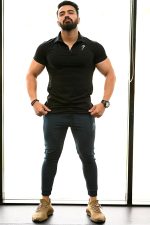 FUAARK Men's Solid Slim Fit Polo Shirt - Image 3