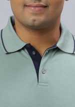 Wear Your Opinion Men's Plus Size Tipped Polo Collar Neck Tshirt - Image 4
