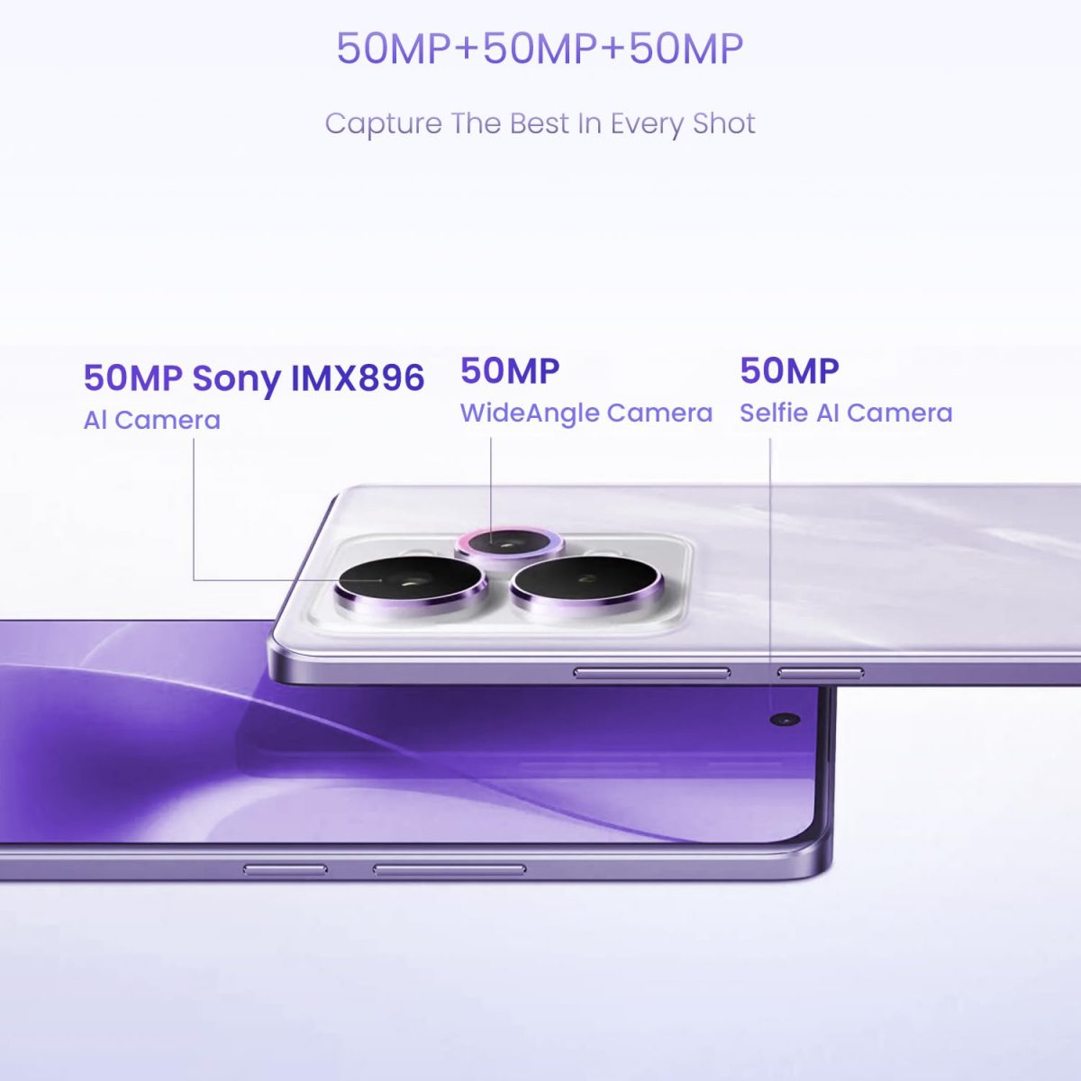 realme 15 Pro 5G Smartphone 12+256GB Purple,4K 60FPS,144Hz HyperGlow 4D Curve Display,7000mAh Battery,80W SuperVOOC, Camera Triple 50MP, Snapdragon 7 Gen 4, IP69 - Image 8