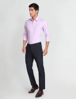 Arrow Men's Solid Full Sleeve Slim Fit Cotton Cutaway Collar on Formal Shirt - Image 5