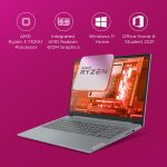 Lenovo IdeaPad Slim 3 AMD Ryzen 3 7320U 14" FHD Thin and Light Laptop (8 GB/512GB SDD/Windows 11 Home/Office Home & Student 2021/1Yr ADP Free/Arctic Grey/1.37Kg), 82XN006JIN - Image 2