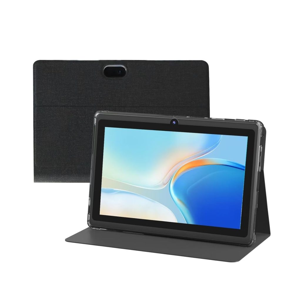WUIUHOU 7" Android Tablet, 7" HD IPS Touchscreen, Quad-core, 4GB RAM, 32GB ROM, 1TB Expansion, 2MP + 5MP Dual Camera, WiFi 6 Bluetooth 3000mAh,
