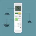 Zieva Compatible For Daikin Ac Remote Replacement For 1, 1.5, 2 Ton Split/Window Air Conditioner - Please Match The Original Remote (Ac 214 A),White - Image 7