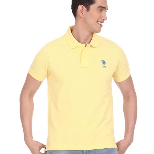 U.S. POLO ASSN. Men's Cotton Slim Fit Solid Polo Shirt