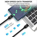 Wayona USB C to USB C 65W 6FT/2M Long Fast Charging Cable Compatible with iPhone 16,iPhone 15 Series,Samsung S25 Ultra, S24,Fold,Flip,OnePlus,Nothing Phone 2,Laptops & Macbook (2M, Black) - Image 3