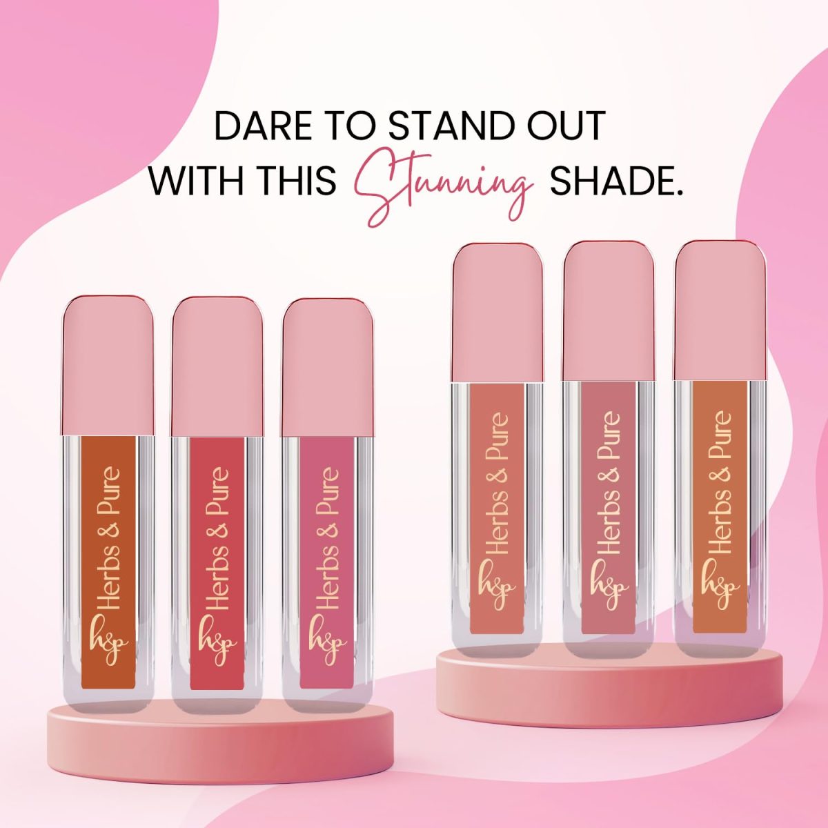 Herbs and Pure Soft, Hydrating, Full Coverage, Smooth Finish, Long-Lasting Liquid Lipstick, Pack of 6, 12ml, 2.1 - Image 3