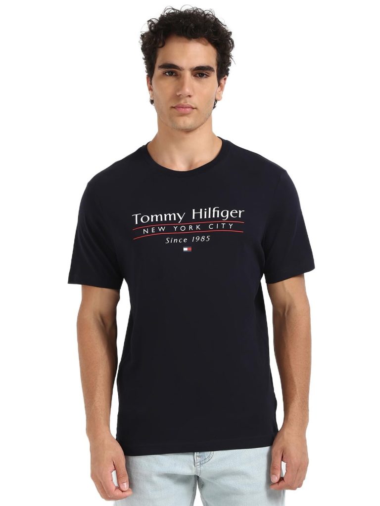 Tommy Hilfiger Men's Letter Print Regular Fit T-Shirt