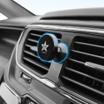 Blackstar Spiro Mag - Magnetic Mobile Phone Holder for Car Dashboard/Bike with 540° Angle Rotation - Phone Mount Stand with Strong & Safe Magnets - Compatible with All Mobiles (MAGSAFE Incompatible)