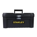 STANLEY STST75518-8 16'' Organised Heavy-Duty Portable Essential Toolbox with Top Lid & Removable Tray Compartment for Easy & Convenient Storage, Top Pad Lock Eye, 1 Year Warranty, 41x19.5x20 cm - Image 2