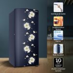 SHARP 197 L Direct Cool Single Door 2 Star Refrigerator |Japan 7 Shield Protection|60 Mins Fast Ice (Floral Fall Blue, 197 L) - Image 5