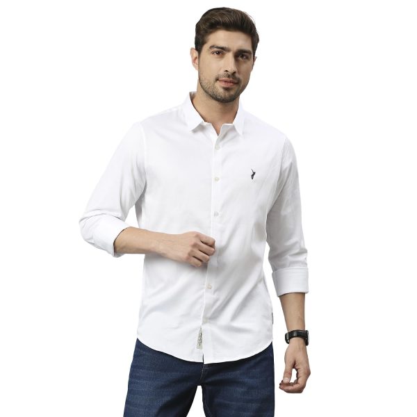 Thomas Scott Men's | Solid | Full Sleeve | Slim Fit | Cotton Blend | Spread Collar | Casual Shirt