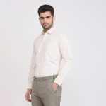 Park Avenue Men Slim Fit Structure Pattern Poly Cotton Blend Semi Cutaway Collar Full Sleeve Formal Shirt - Image 2