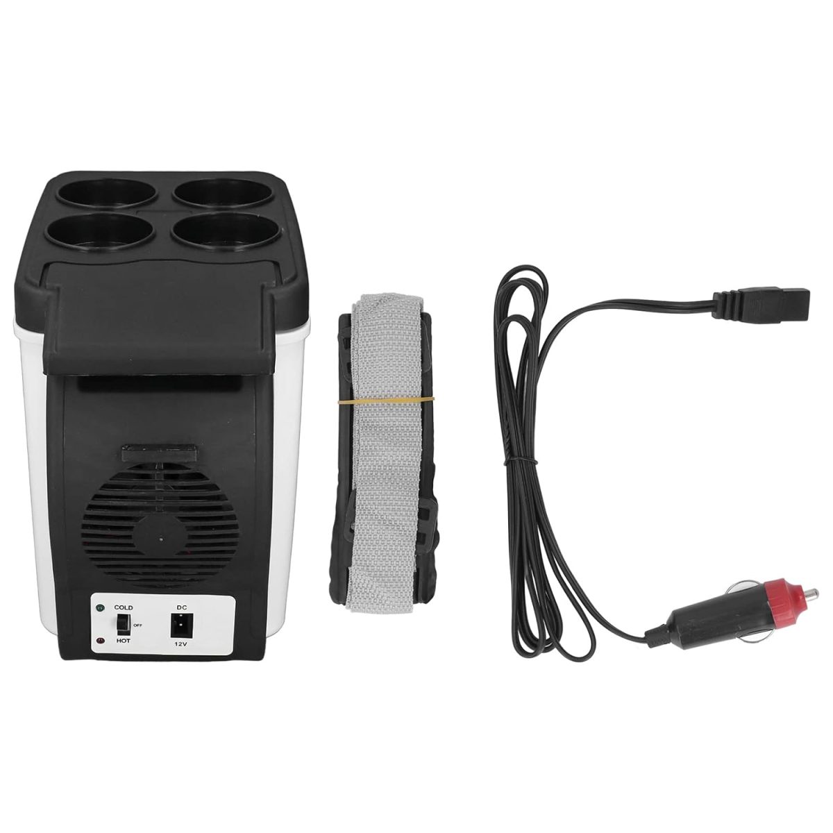 Hot and Cold Refrigerator, 12V Car Refrigerator Low Power Consumption Hot Cold Dual-Purpose PVC Material 6L Large Capacity 37W 12V for Cosmetics for - Image 7