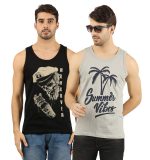 THE ARCHER Men's Slim Fit Vest Innerwear Pack of 2