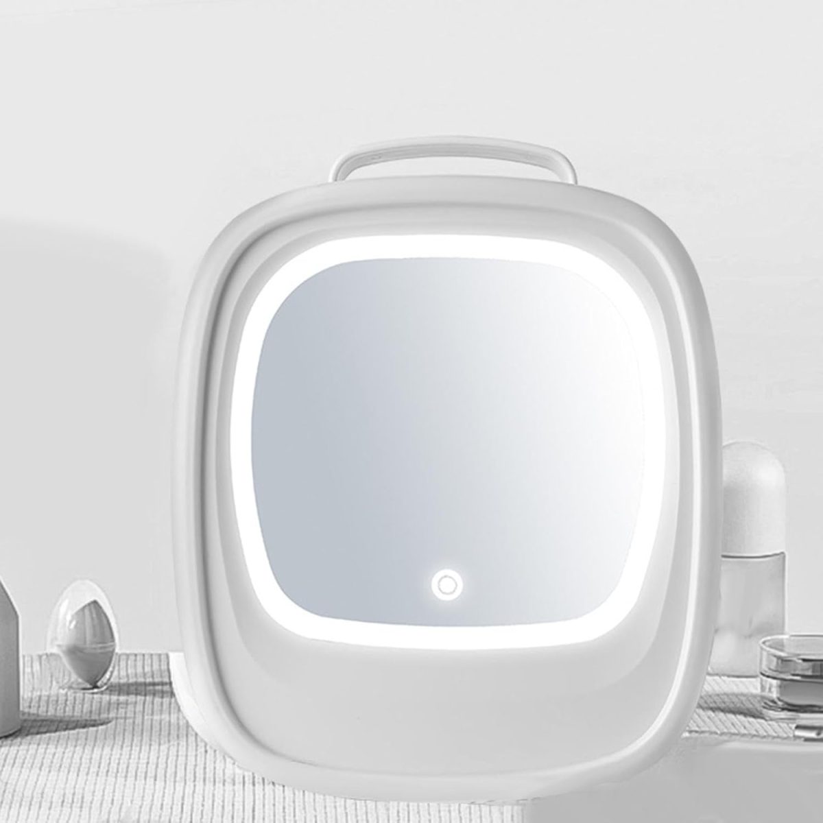 ARTISOUL® Skincare Fridge 6L with Led Makeup Mirror Mini Fridge for Food Skincare White Car Home Use | Major Appliances | Refrigerators & Freezers | Mini Fridges - Image 5