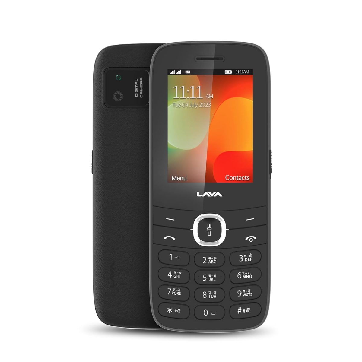 Lava A7 Torch+ Dual Sim Keypad Mobile Phone (with Instant Slide Torch)| 2.4" Big Display | Powerful Battery Backup | Vibration Alert | Camera | Wireless FM & Bluetooth | Black