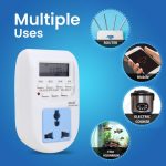Blackt Electrotech BT41P 230V 10A Digital Programmable Timer Socket Plug – 24x7 Electronic Outlet for Automated Lights, Energy Saving & Home Appliances - Image 5
