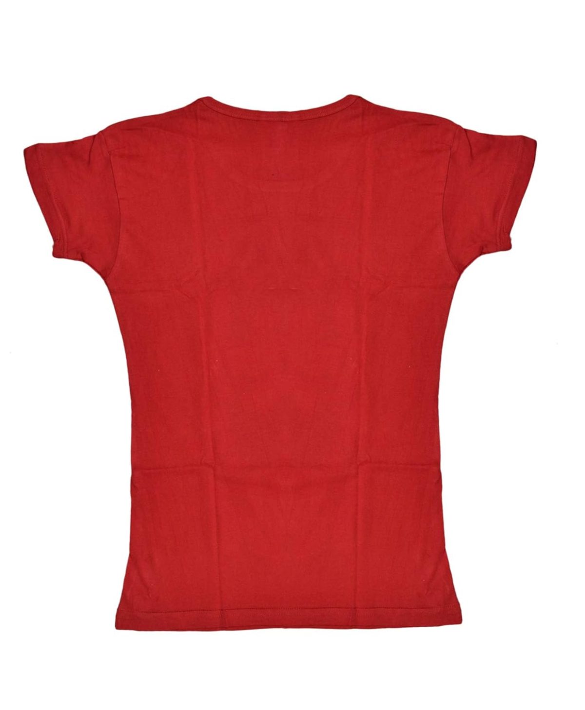 IndiWeaves Girls Cotton Half Sleeve Printed T-Shirt(Red,17-18Years) - Image 2