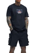 PeaceOut Anime Printed T-Shirt, Goku Design, Black, Men's - Image 2