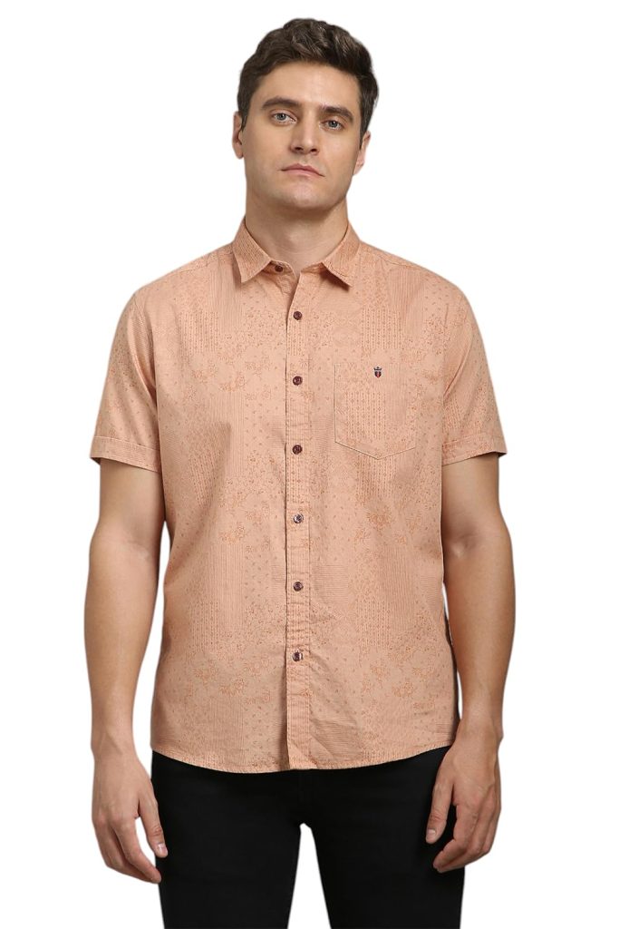 Louis Philippe Men's Cotton Solid Slim Fit Shirt