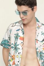 OM SAI LATEST CREATION for Casual Stylish Printed Regular Fit | Men Formal Half Sleeve Shirt - Image 4