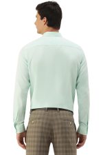 Peter England Men's Classic Textured Slim Fit Full Sleeve Shirt | Wonder Fabric | Cotton Rich | Premium Dobby - Image 3