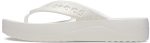 Crocs Women Baya Platform Flip Whi Croslite Flip | 208395-100 | - Image 2