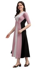 PURVAJA Women's Corduroy Empire Waist Maxi Cocktail Dress - Image 3